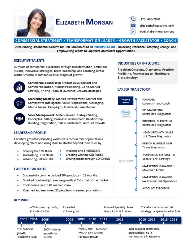 executive networking resume sample